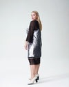 Wonder Sequin Slip Dress and Thames Belle Sleeve Mesh Dress Set - Silver/Black Image Thumbnmail #3