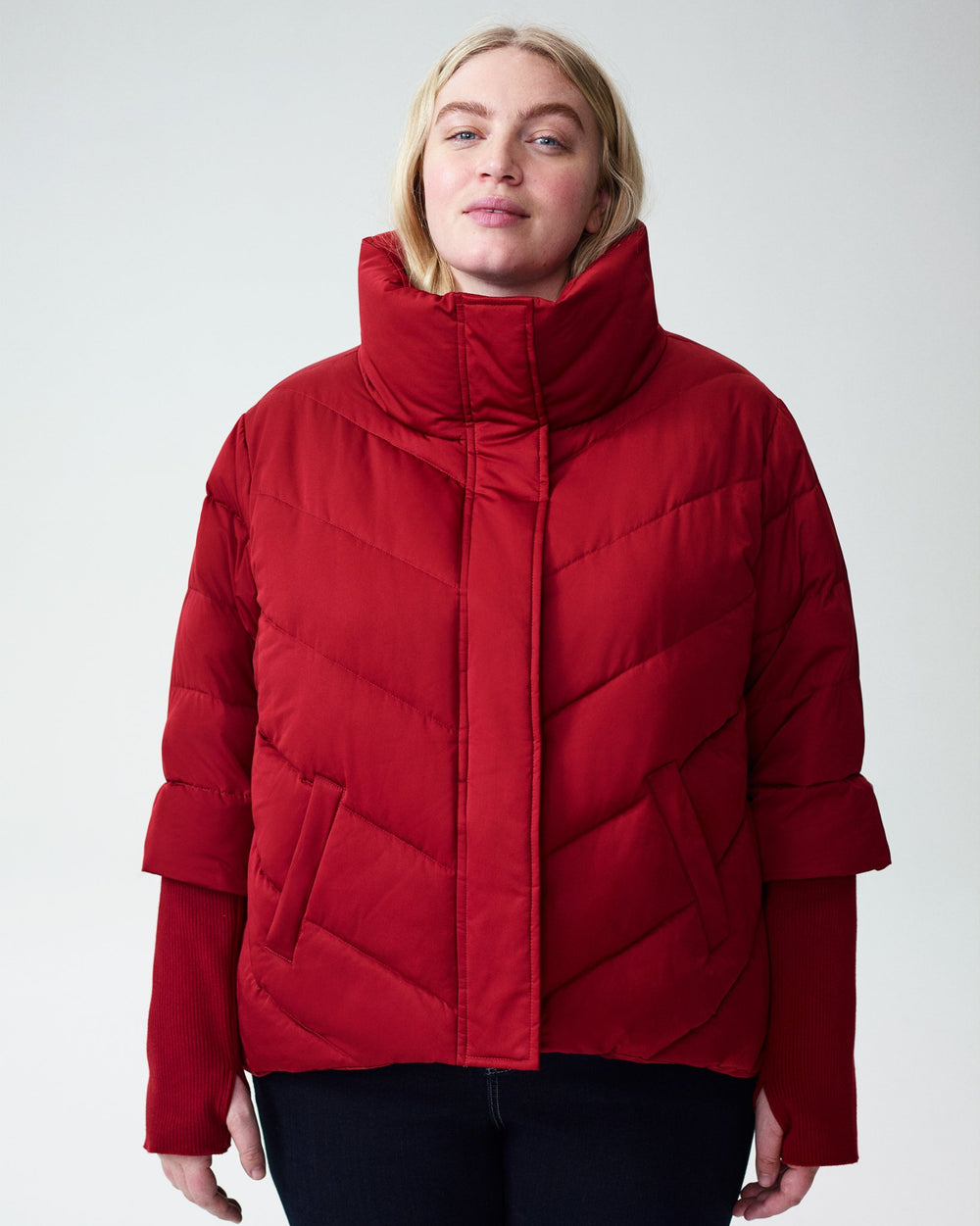 Tinos Short Puffer Jacket - Sienna
