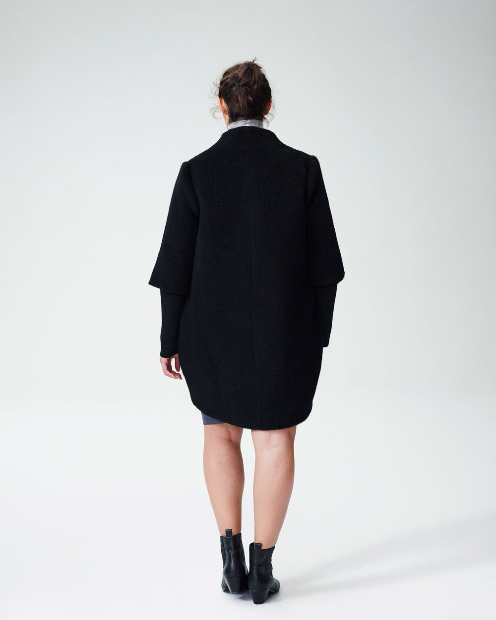 Talfer Cocoon Coat - Black