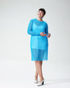 Thames Fog Dress - Azure
