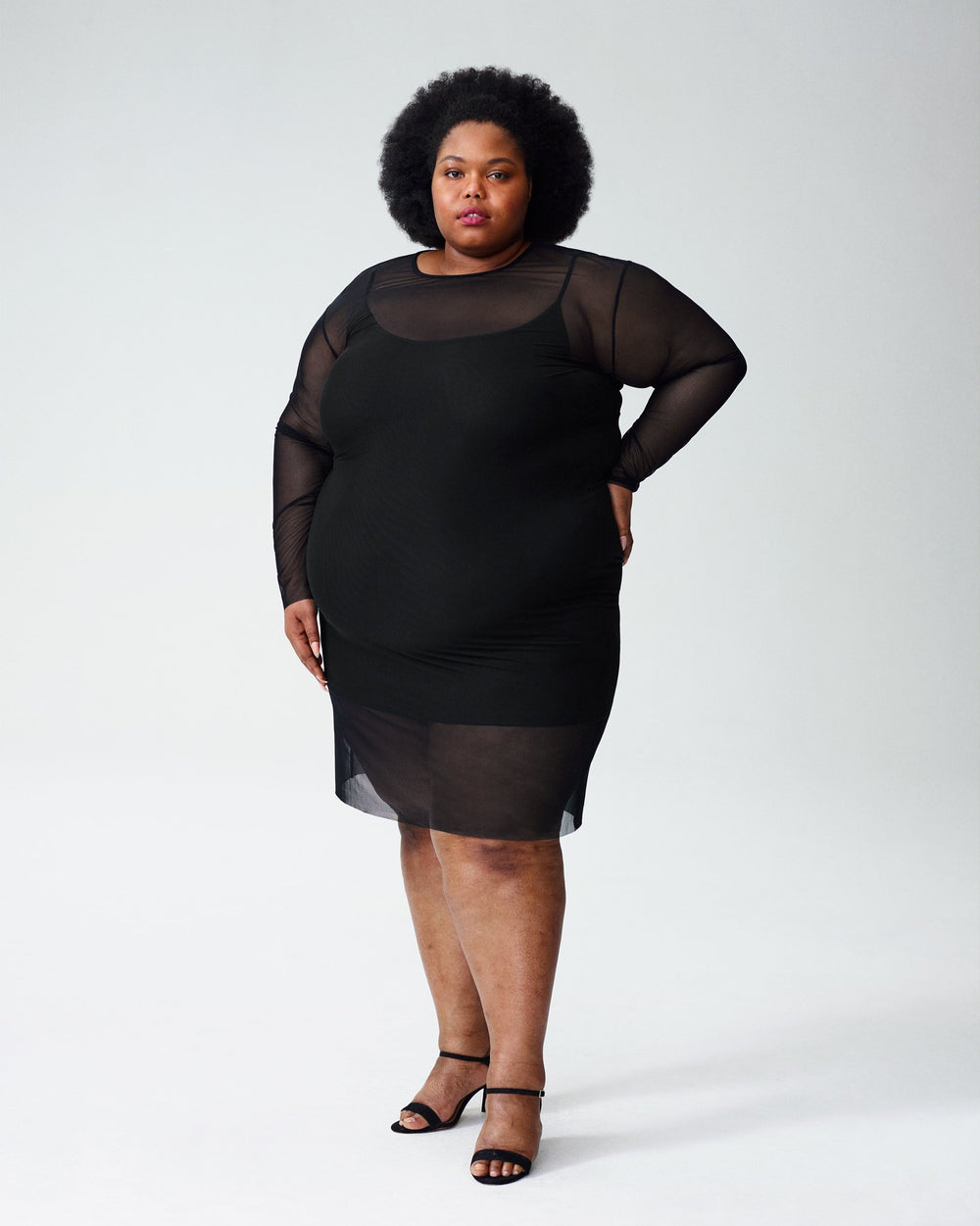 Thames Fog Dress - Black