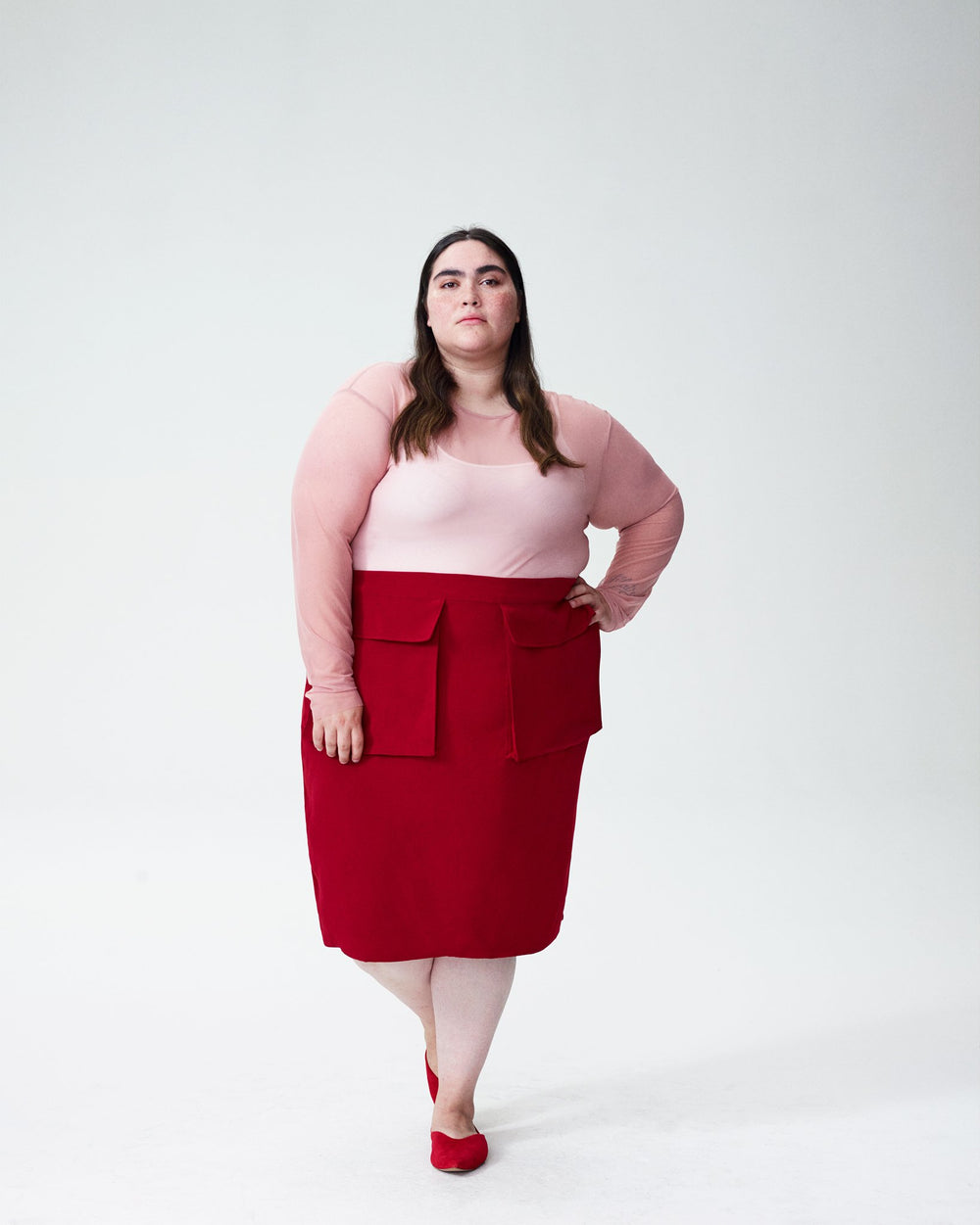 Thames Fog Top - Rose