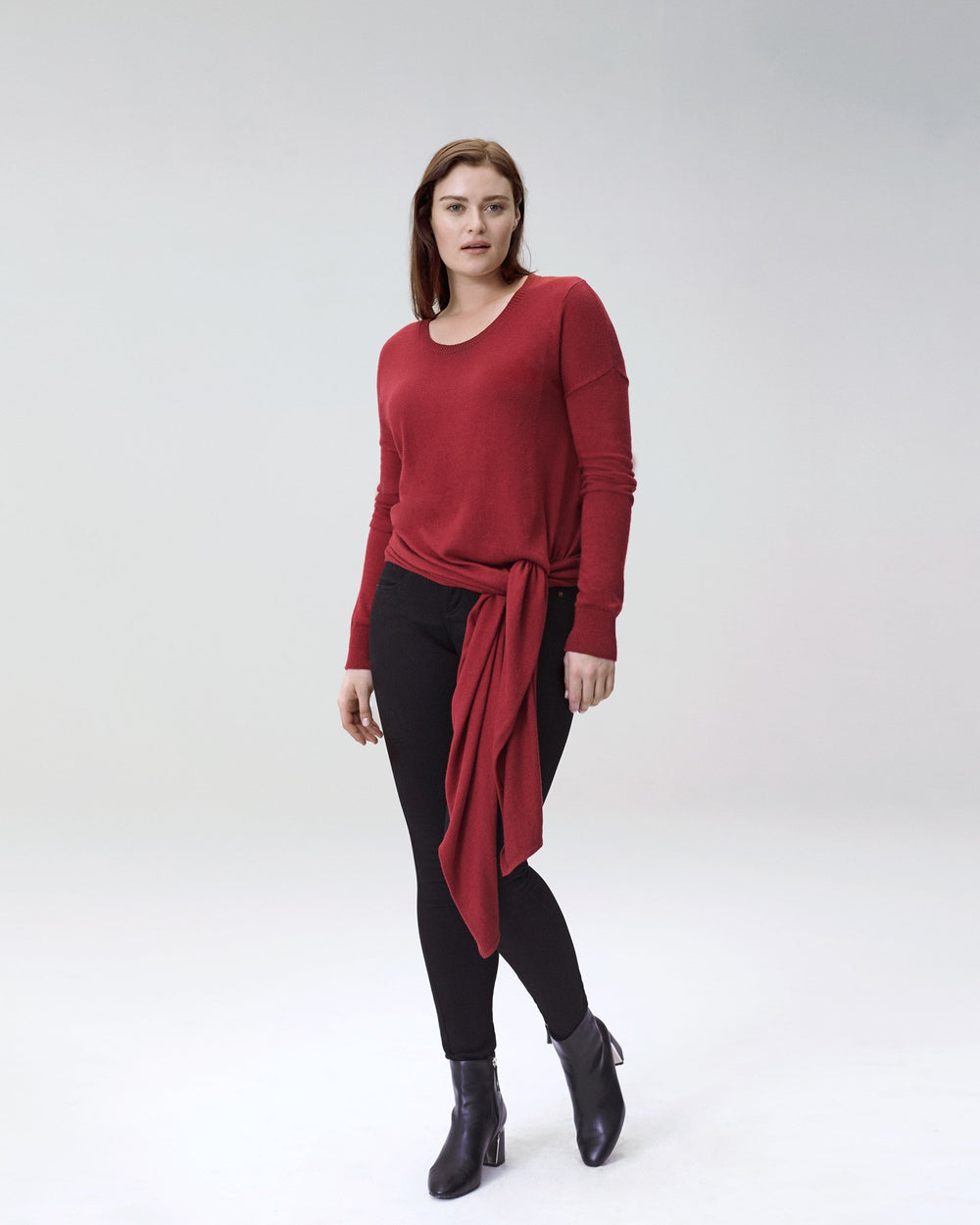 Arenal Front Tie Sweater - Sienna