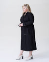 Tirsa Long Trench Coat - Black