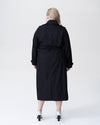 Tirsa Long Trench Coat - Black
