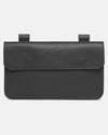 Leather Maxi Pochette - Black