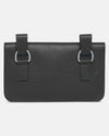 Leather Maxi Pochette - Black