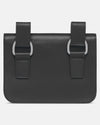 Leather Midi Pochette - Black