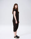 Geneva V-Neck Dress - Black