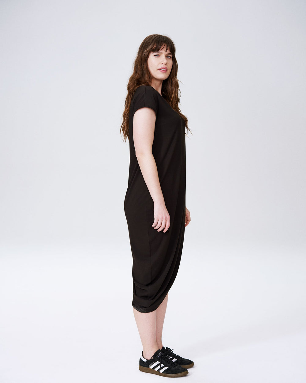 Geneva V-Neck Dress - Black