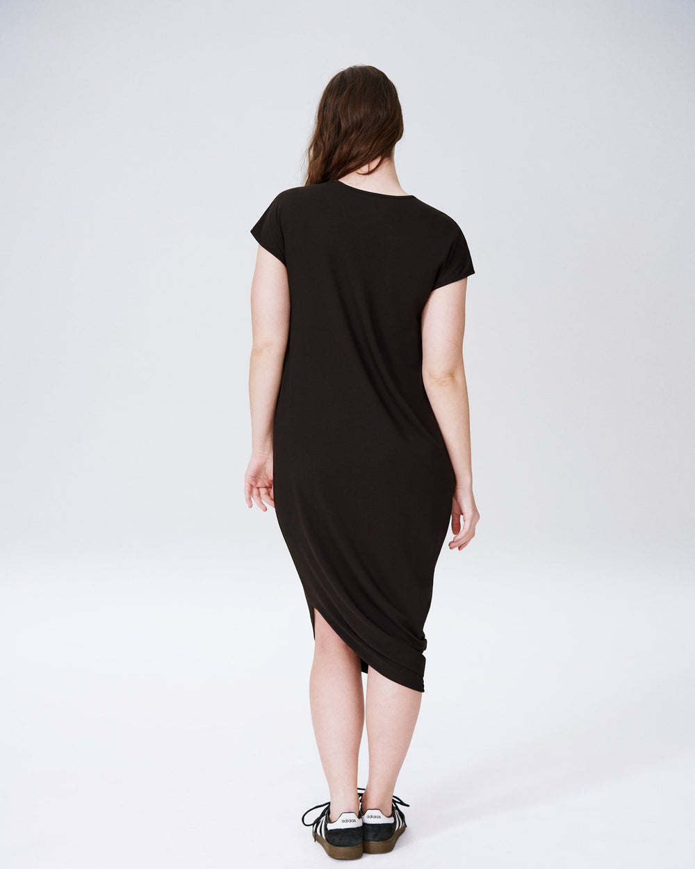 Geneva V-Neck Dress - Black
