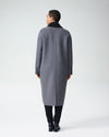 Kiran Doubleface Lapel Coat - Black