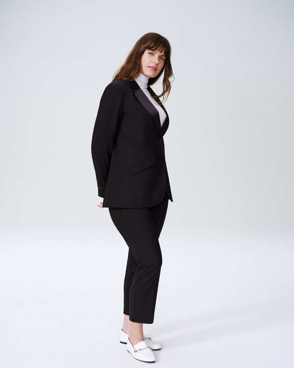 Liv Tuxedo Blazer - Black