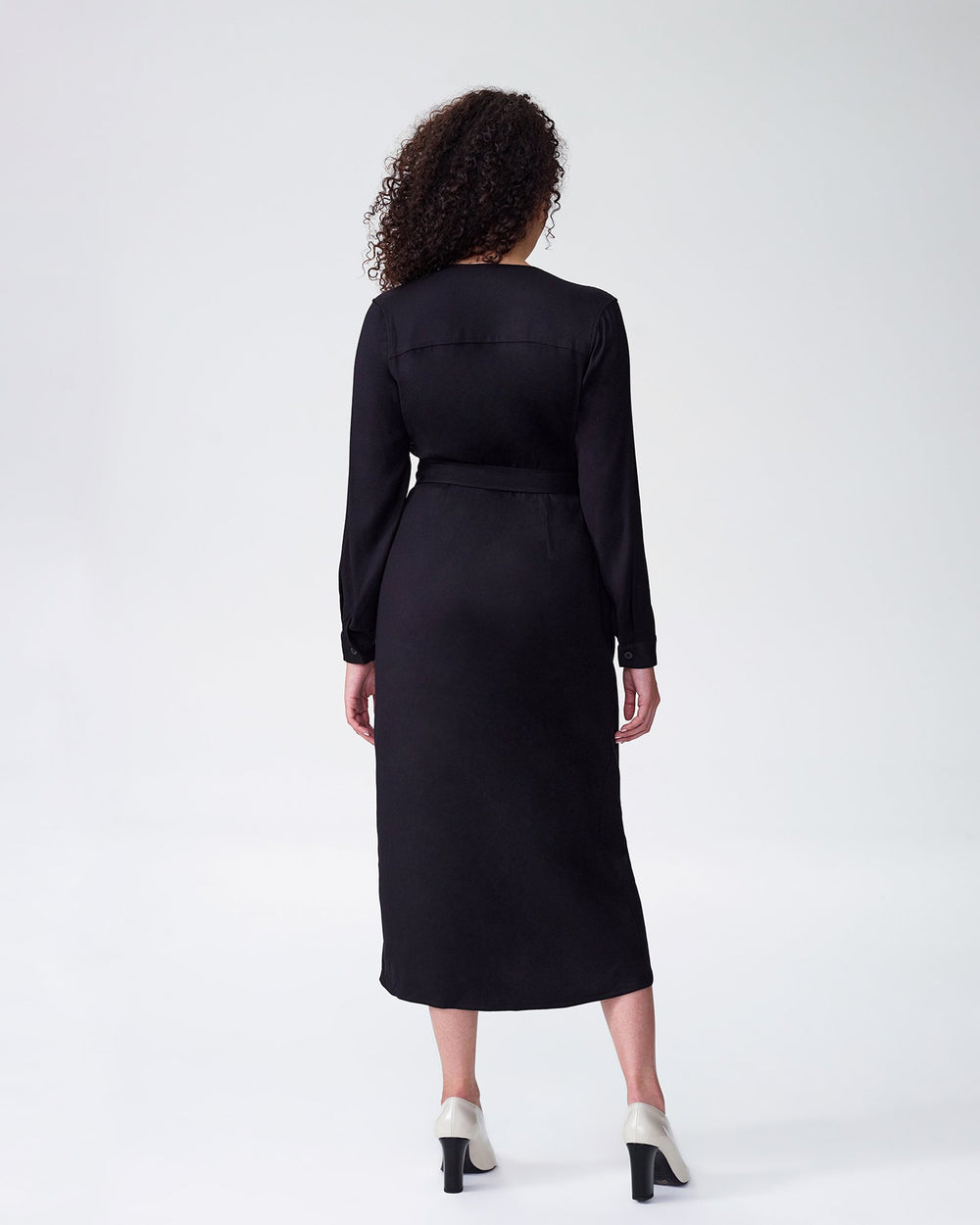 Rivers Wrap Dress - Black