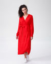 Rivers Wrap Dress - Poppy