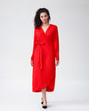 Rivers Wrap Dress - Poppy