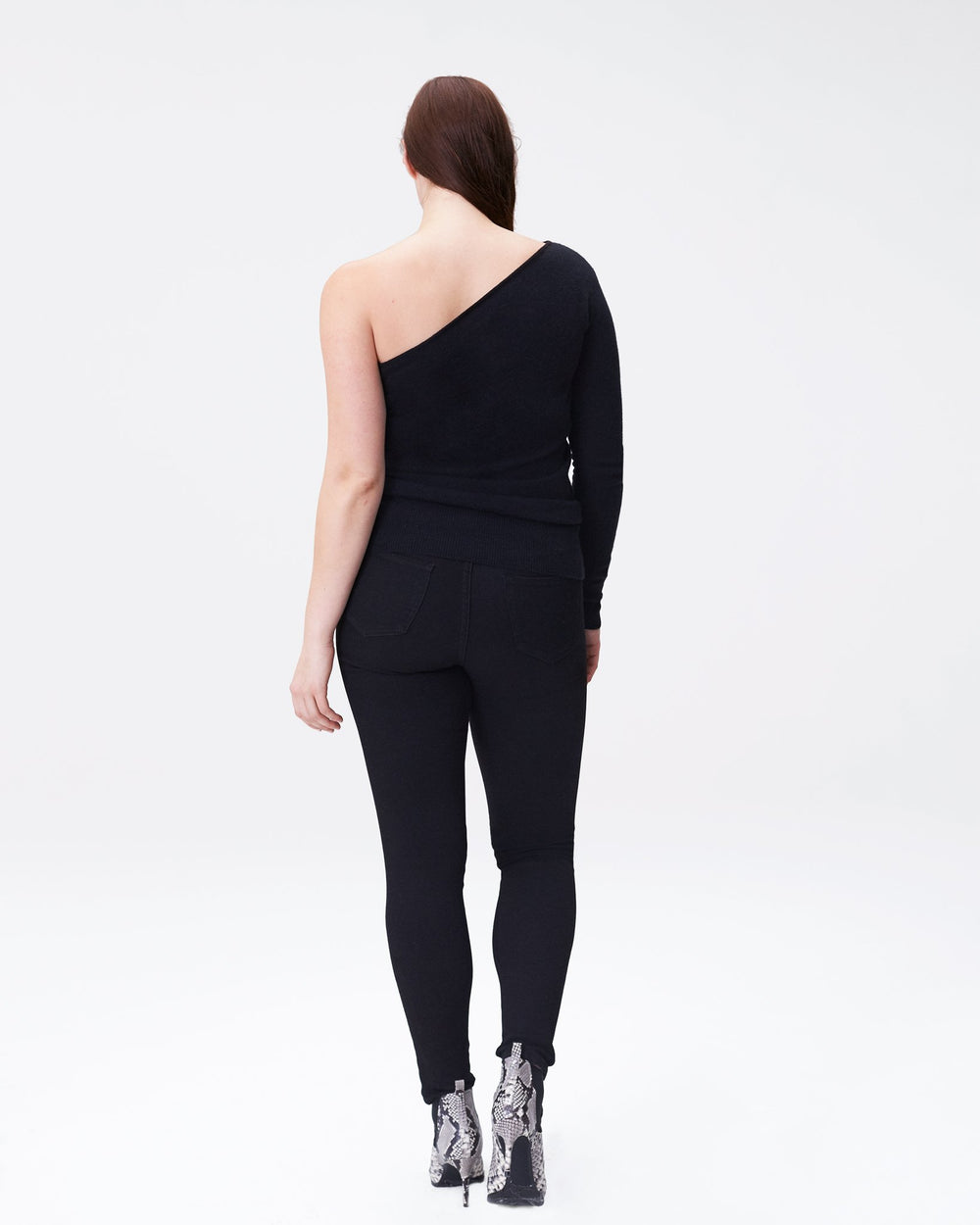Yarra Long Sleeve Shrug Sweater - Black