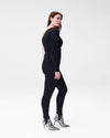 Yarra Long Sleeve Shrug Sweater - Black