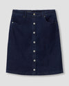 Ang Denim Button Down Skirt - Dark Indigo Image Thumbnmail #2