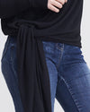 Arenal Front Tie Sweater - Black Image Thumbnmail #4