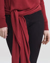 Arenal Front Tie Sweater - Sienna
