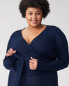 Billie Wrap Top - Navy