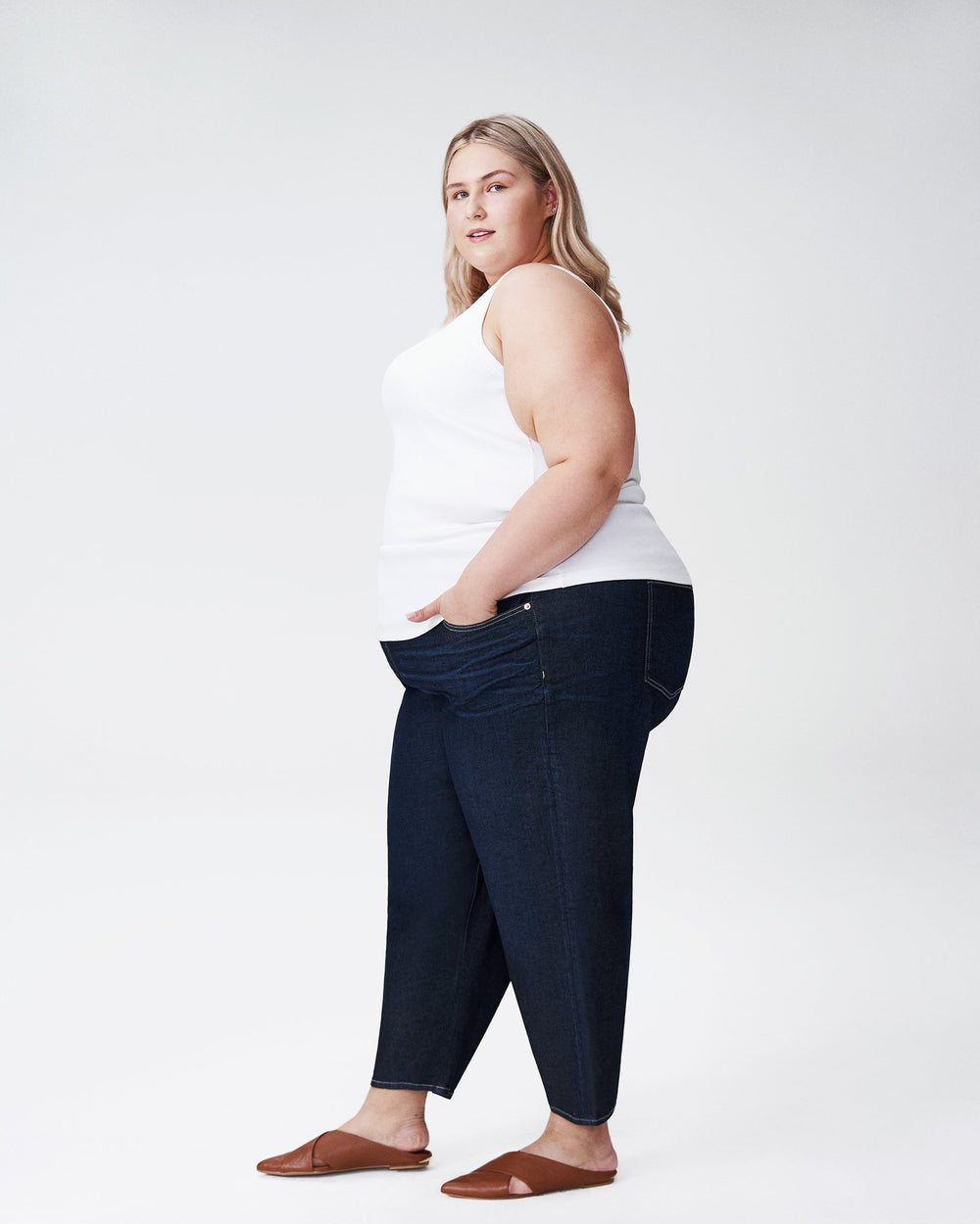 Bae Boyfriend Crop Jeans - Dark Indigo