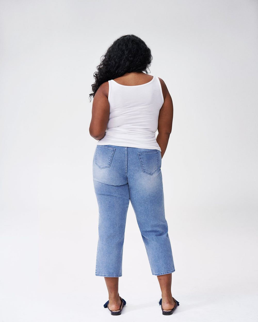 Bae Boyfriend Crop Jeans - Light Blue