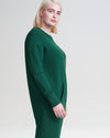 Bree Sweatshirt Dress - Kelly Green