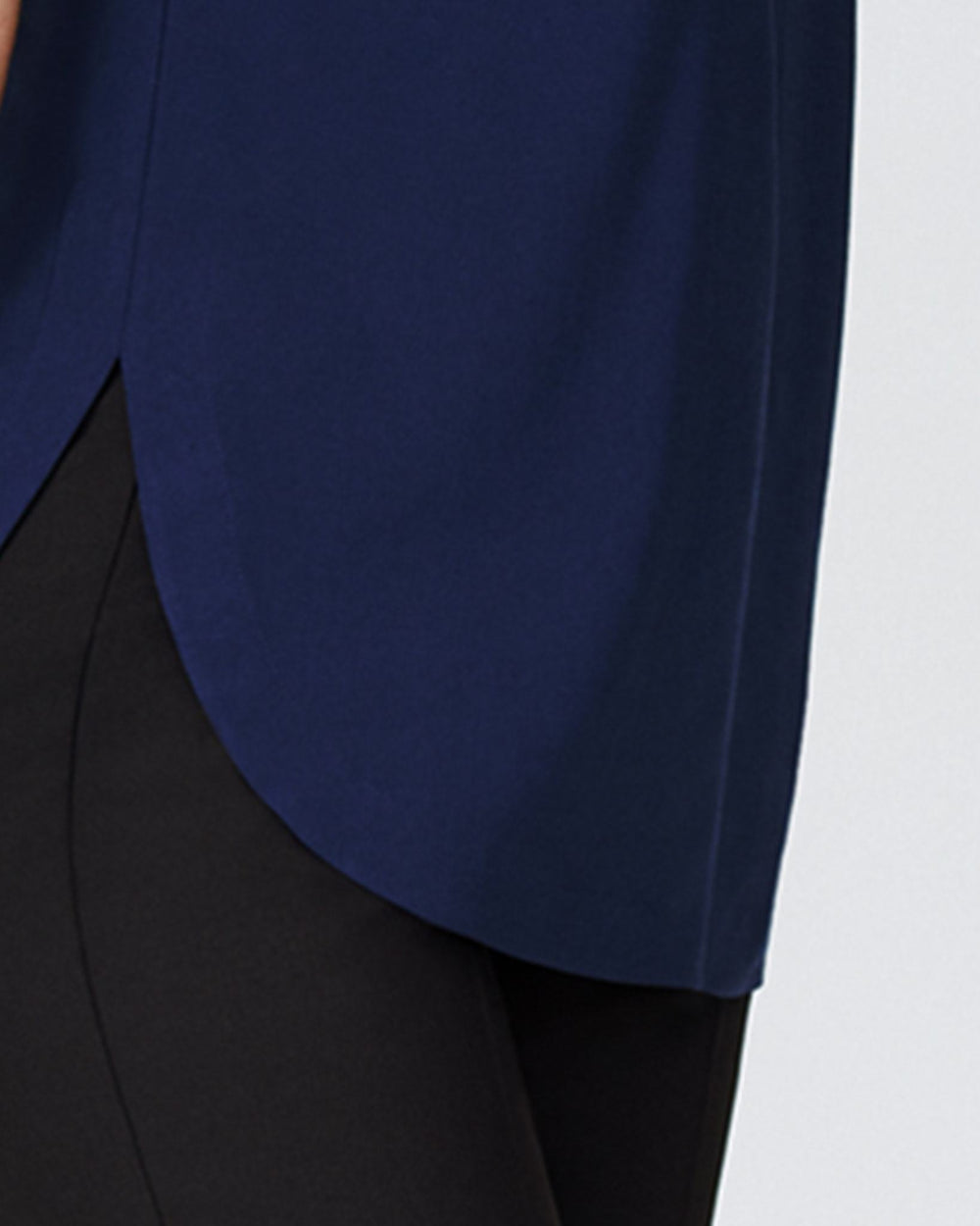 Cambria Luxe Twill Top - Navy