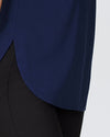 Cambria Luxe Twill Top - Navy Image Thumbnmail #4