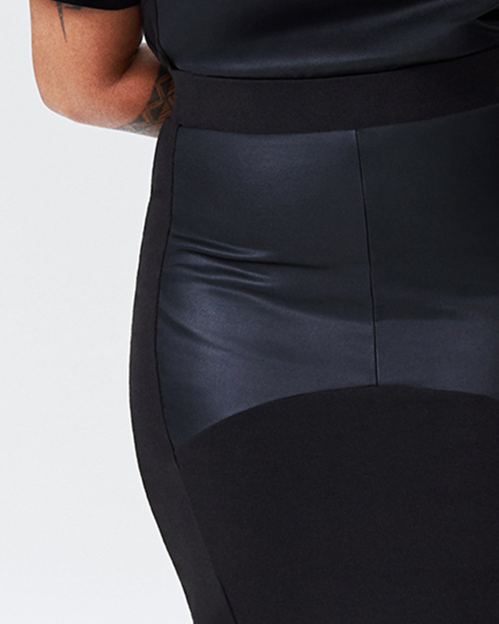 Petite Carver Panel Skirt - Black