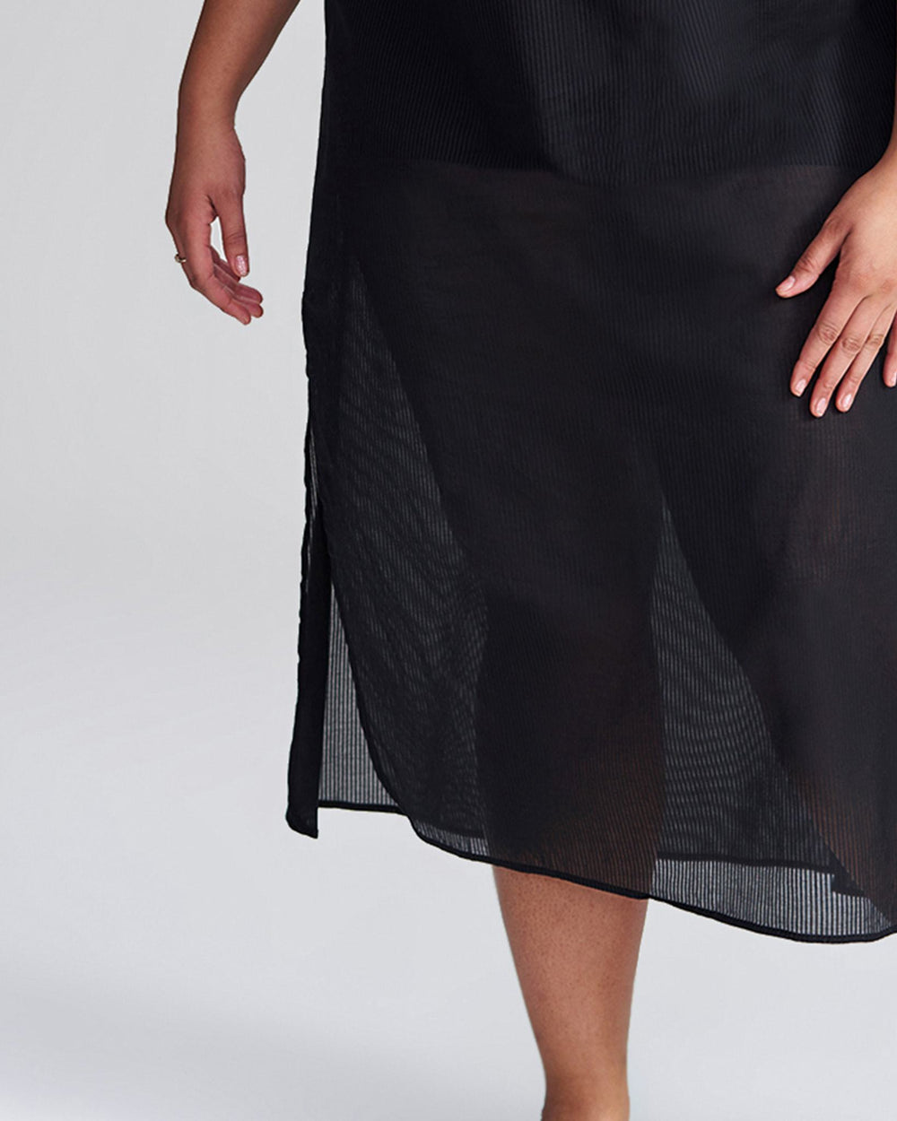Cole Caftan Dress - Black