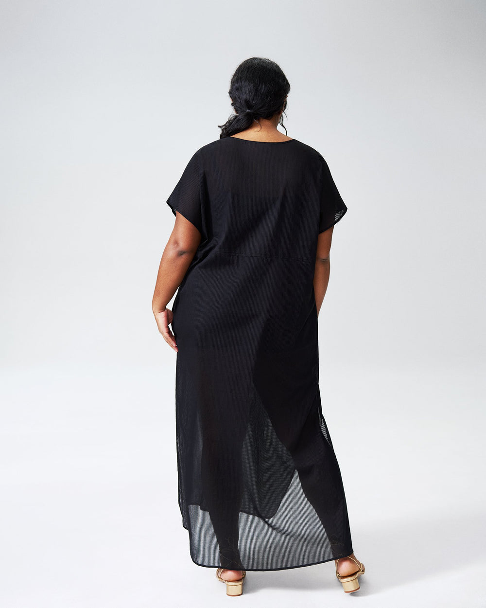 Cole Caftan Dress - Black