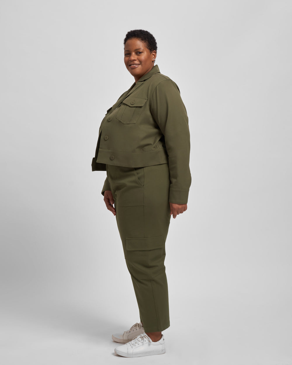 Chelsea Stretch Cotton Twill Jacket - Ivy