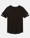 Cutaway Sleeve Tee - Black