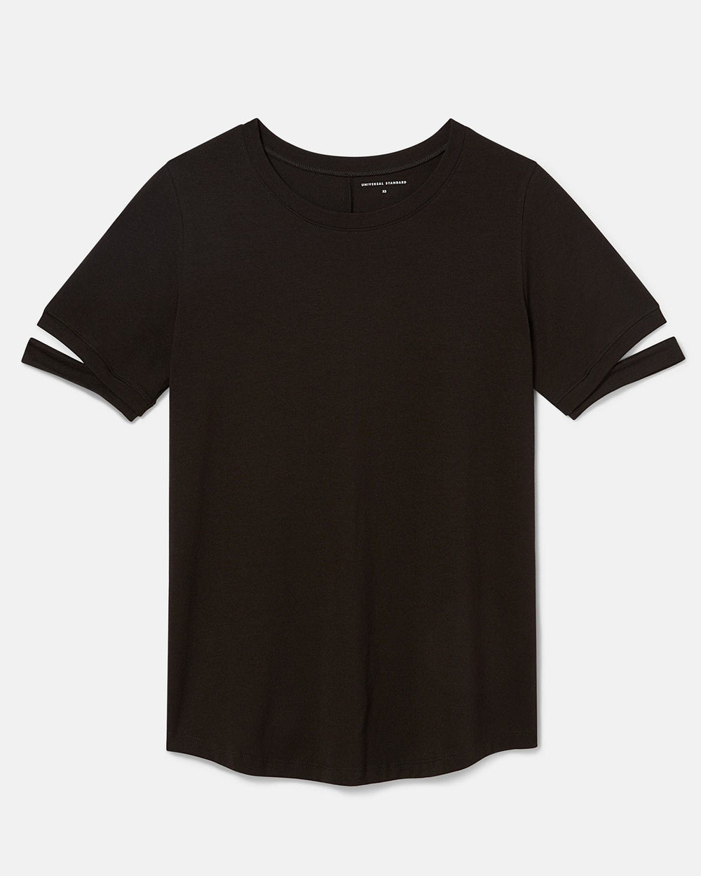Cutaway Sleeve Tee - Black