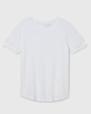 Cutaway Sleeve Tee - White
