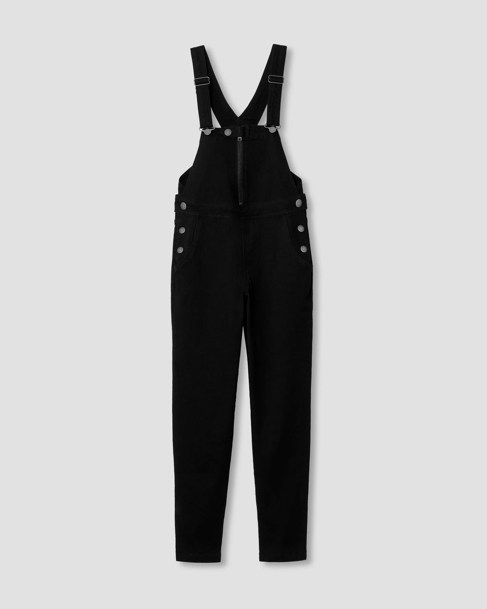 Olivia Denim Overalls - Black