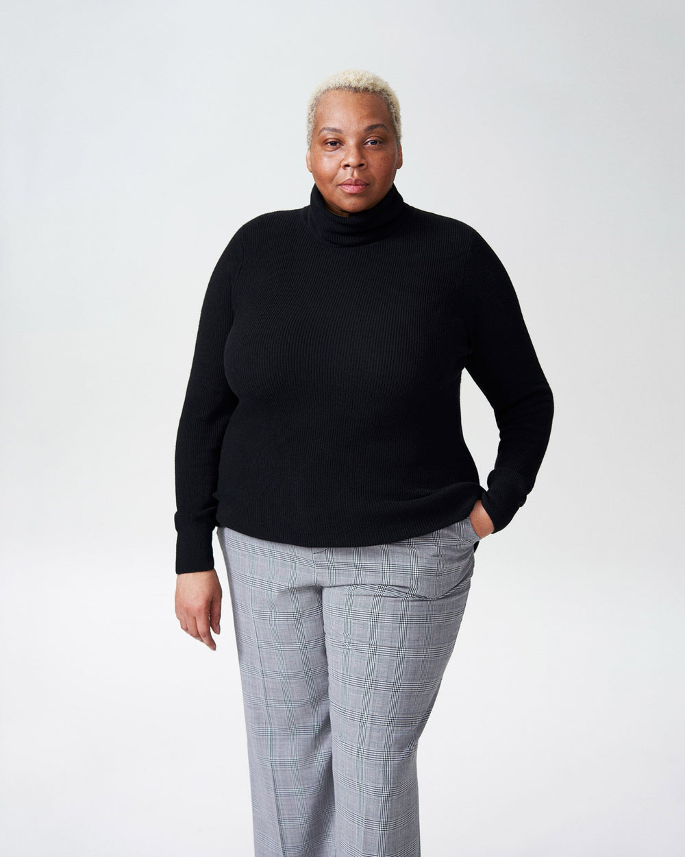 Emma Pants - Grey Plaid