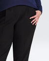 Estella Cropped Pleated Trouser - Black Image Thumbnmail #4