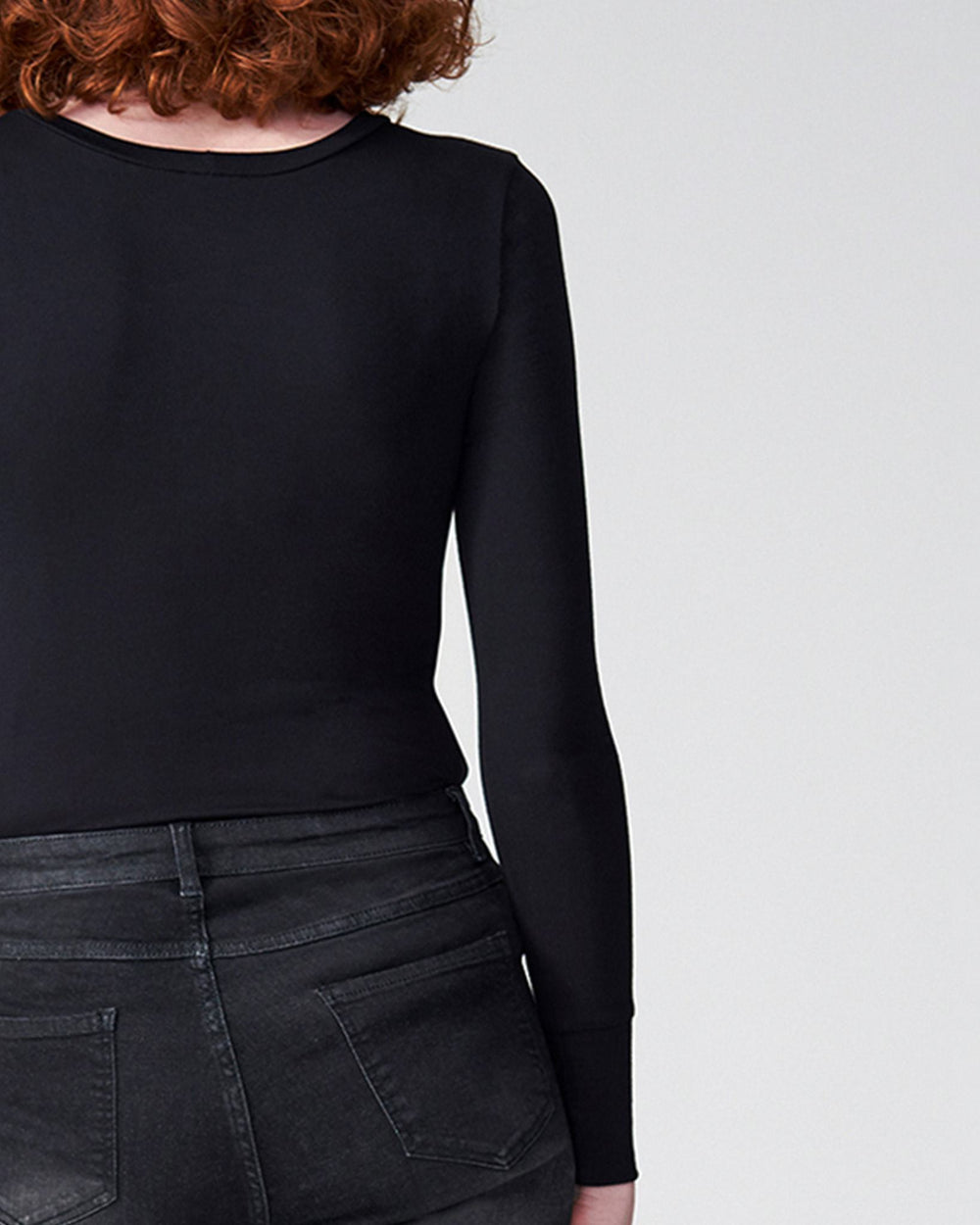 Foundation Long Sleeve Crew Neck Tee - Black