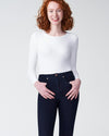 Foundation Long Sleeve Crew Neck Tee - White
