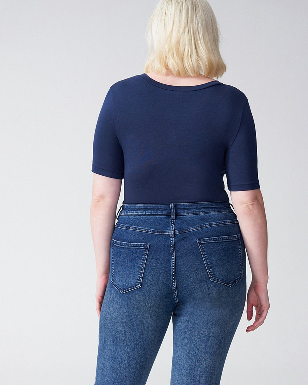 Foundation Short Sleeve V Neck Tee - Navy