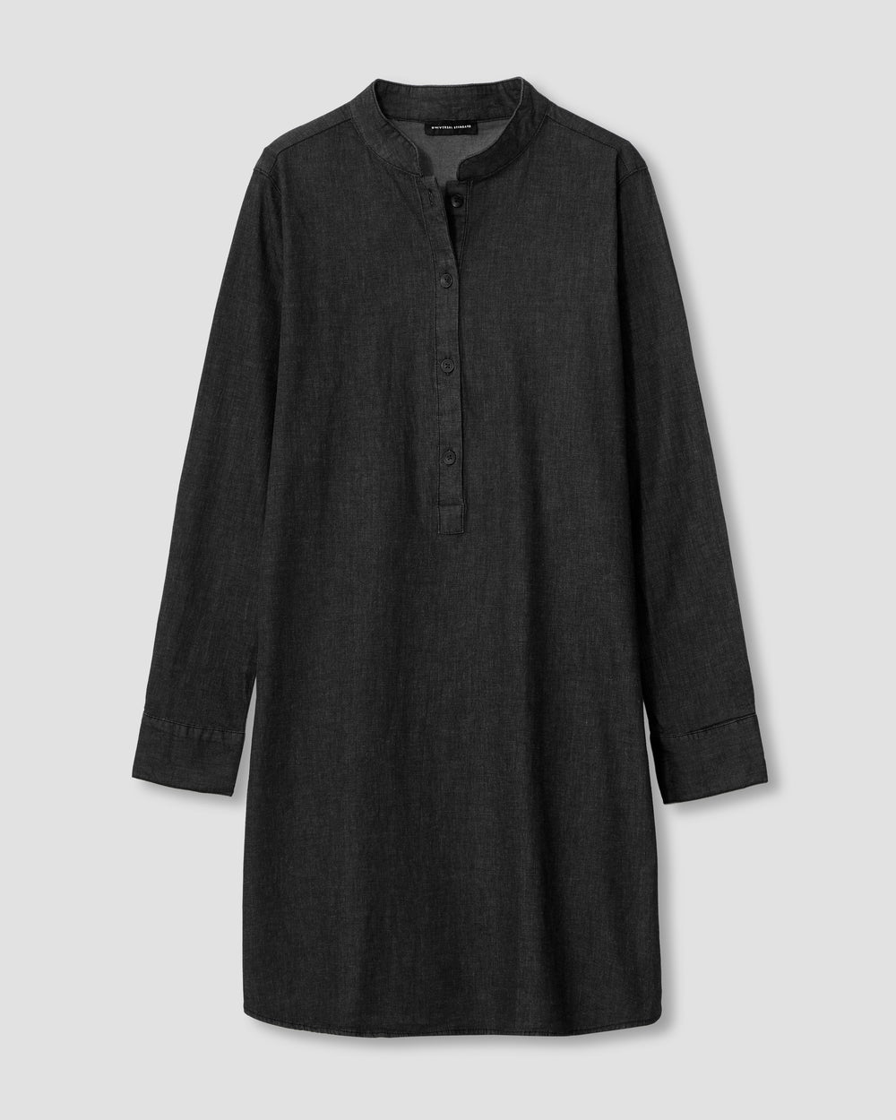 Hannah Denim Shirt Dress - Black