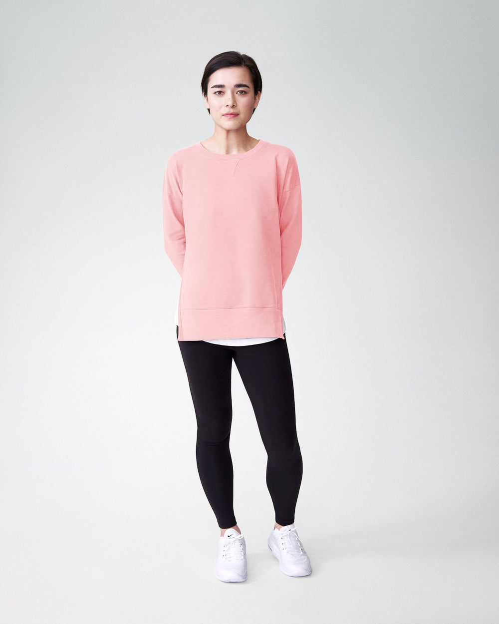 Fiona Open Side Sweatshirt - Rose