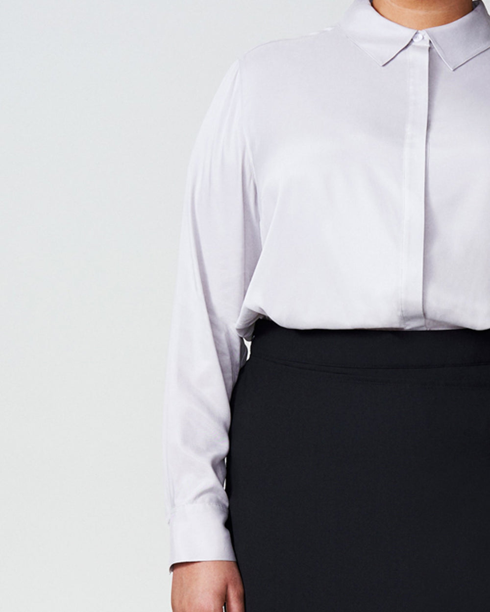 Kennedy Cupro Shirt - Dove Grey