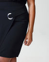 Laurene Grommet Wrap Skirt - Black Image Thumbnmail #4