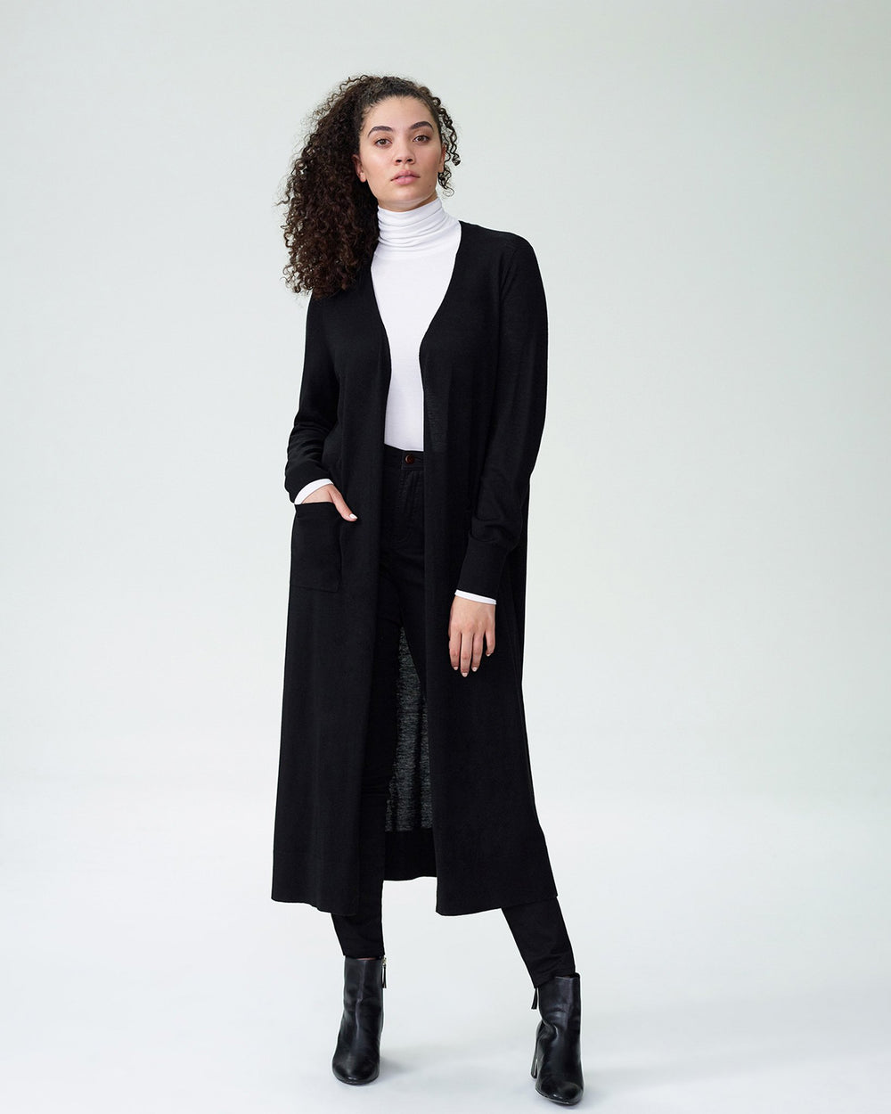 Lennox Long Sweater - Black