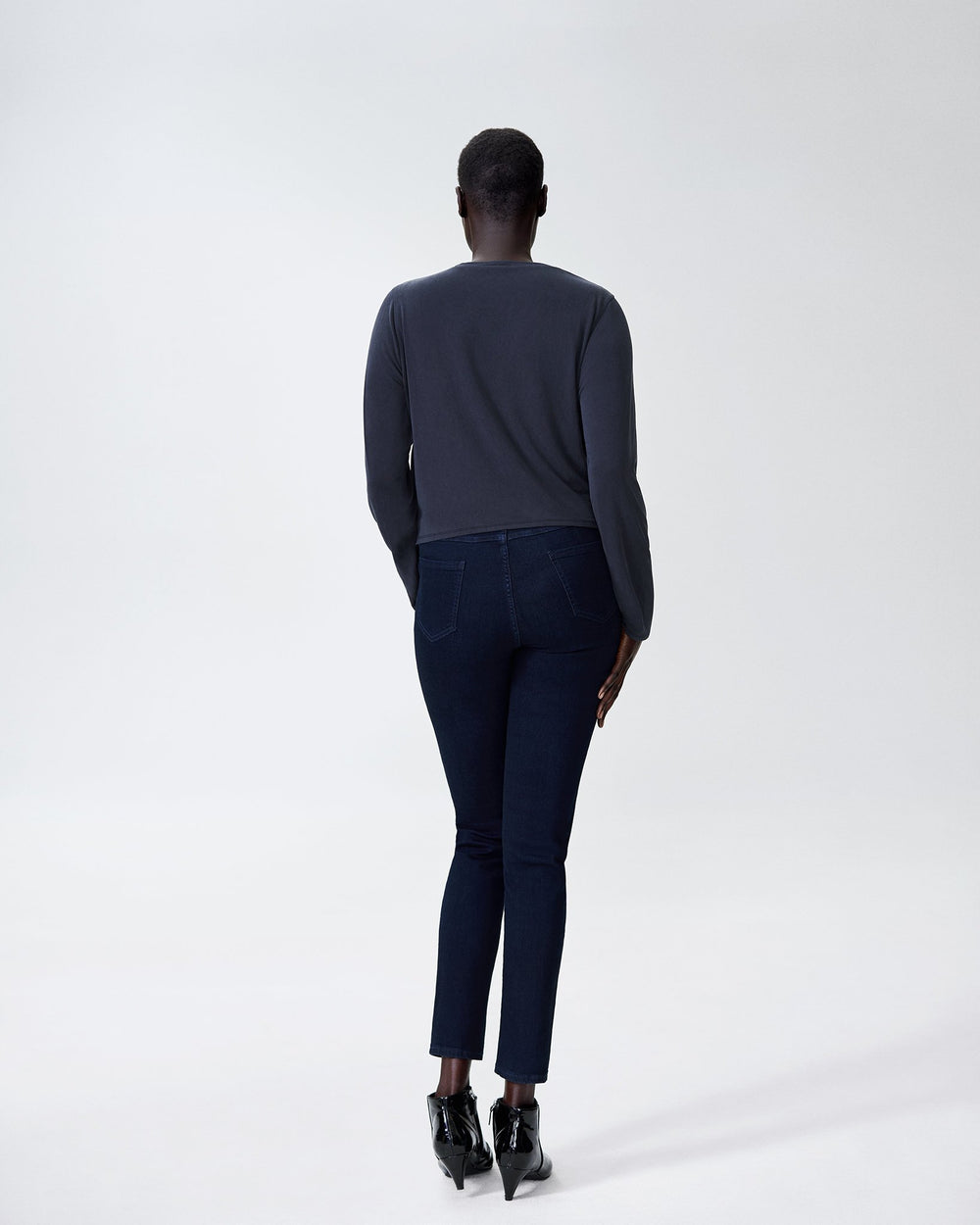 Este Long Sleeve Knot Tee - Black